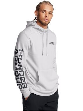 Under Armour Men’s Fleece Graphic Hoodie Grey Size Large